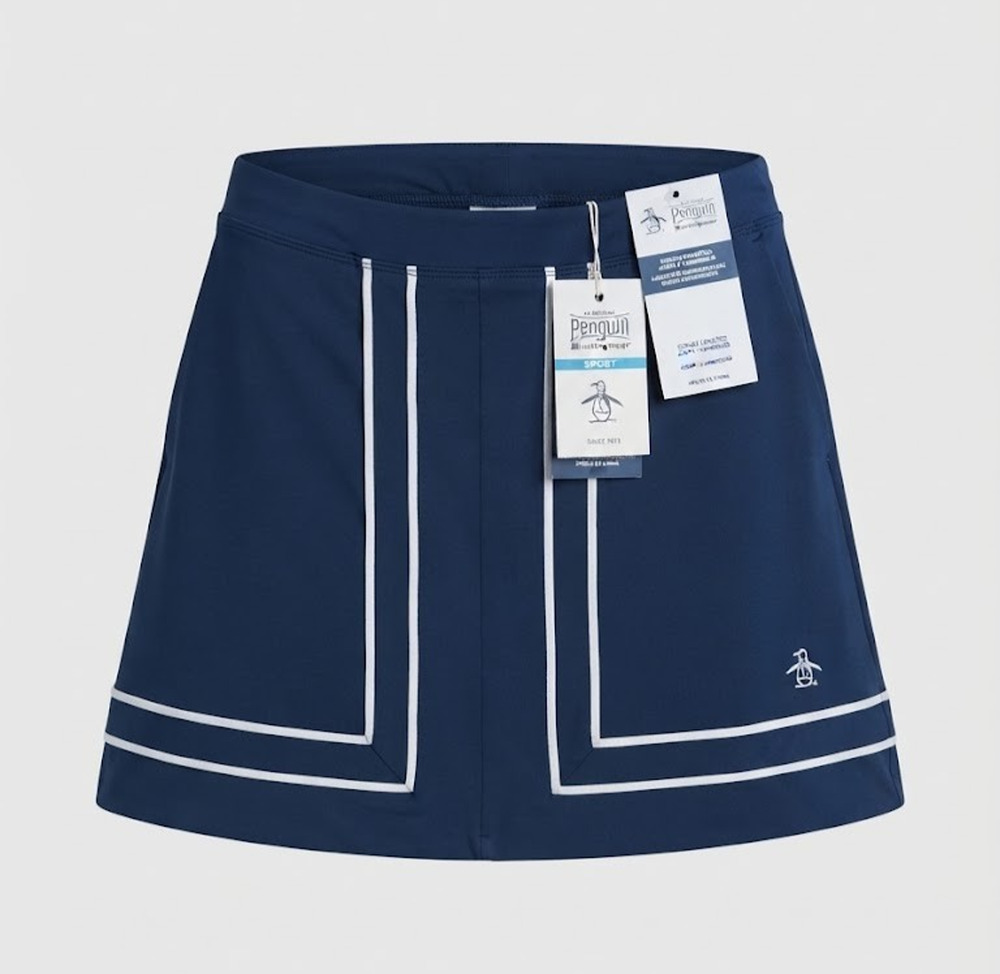 NWT Original Penguin Women's Sport Athletic Skirt Skort Black Iris Size XS